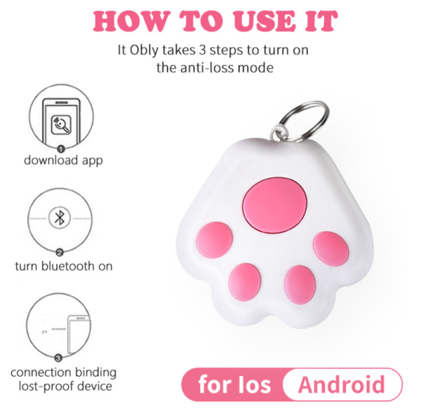 Dog Paw-Shaped Anti-Lost Tracker