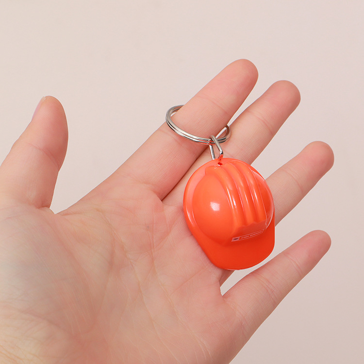 Mini 3D Safety Helmet Keychain
