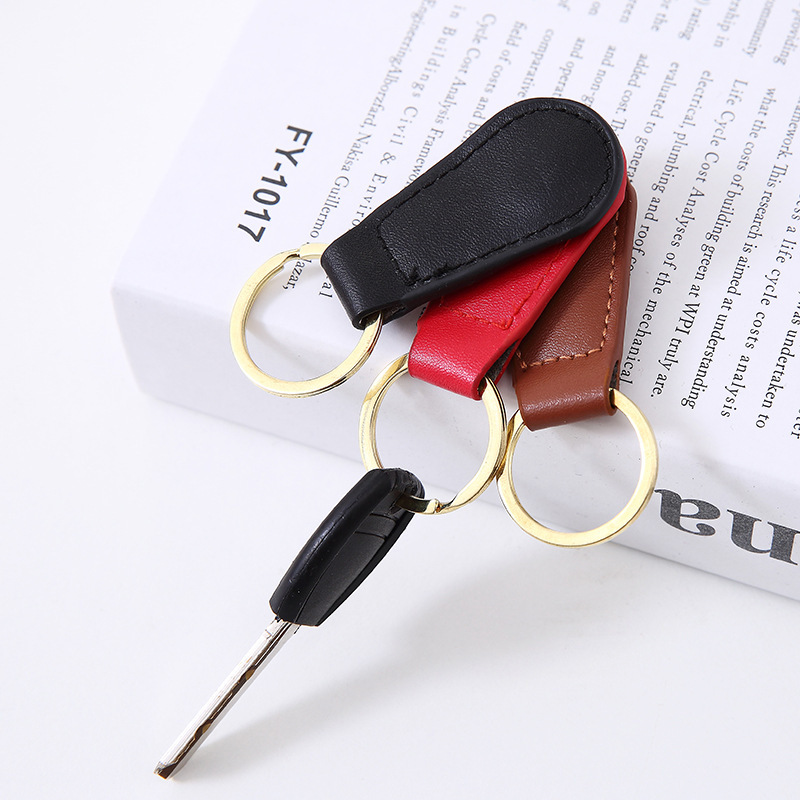 Magnetic Leather Metal Keychain
