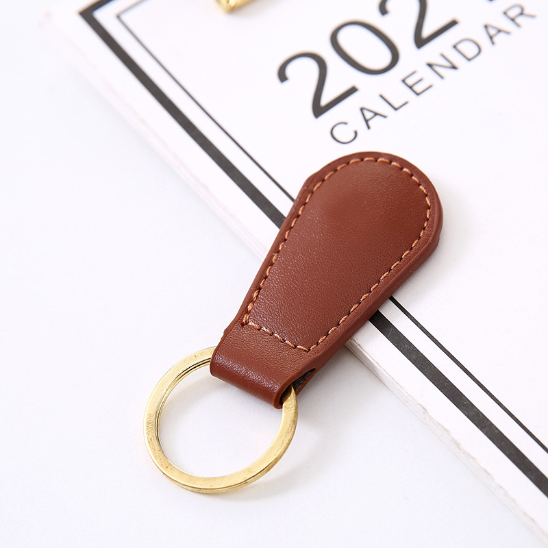Magnetic Leather Metal Keychain