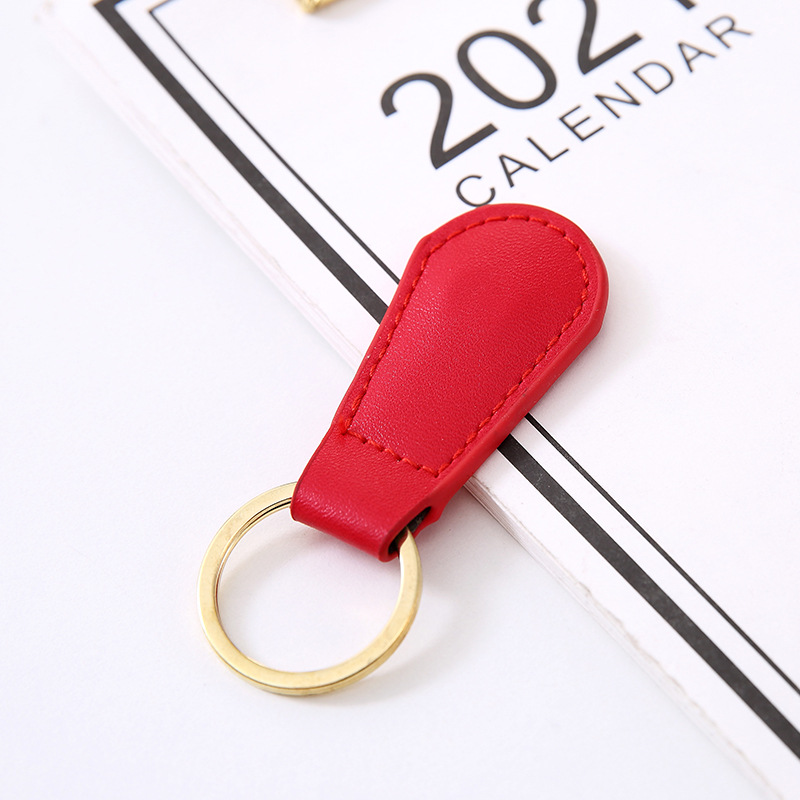 Magnetic Leather Metal Keychain