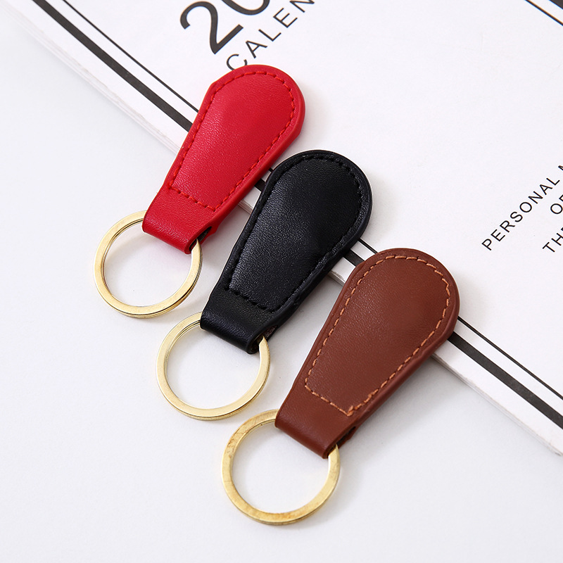Magnetic Leather Metal Keychain
