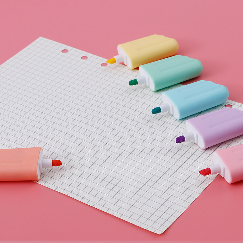 Ice Cream Shaped Mini Highlighters