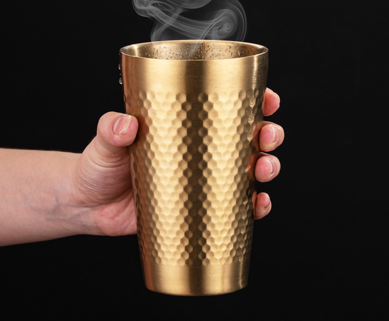 Stainless Steel Hammered Mug