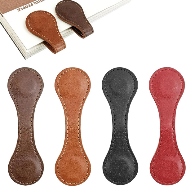 Leather Magnetic Bookmark