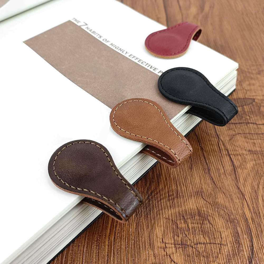 Leather Magnetic Bookmark