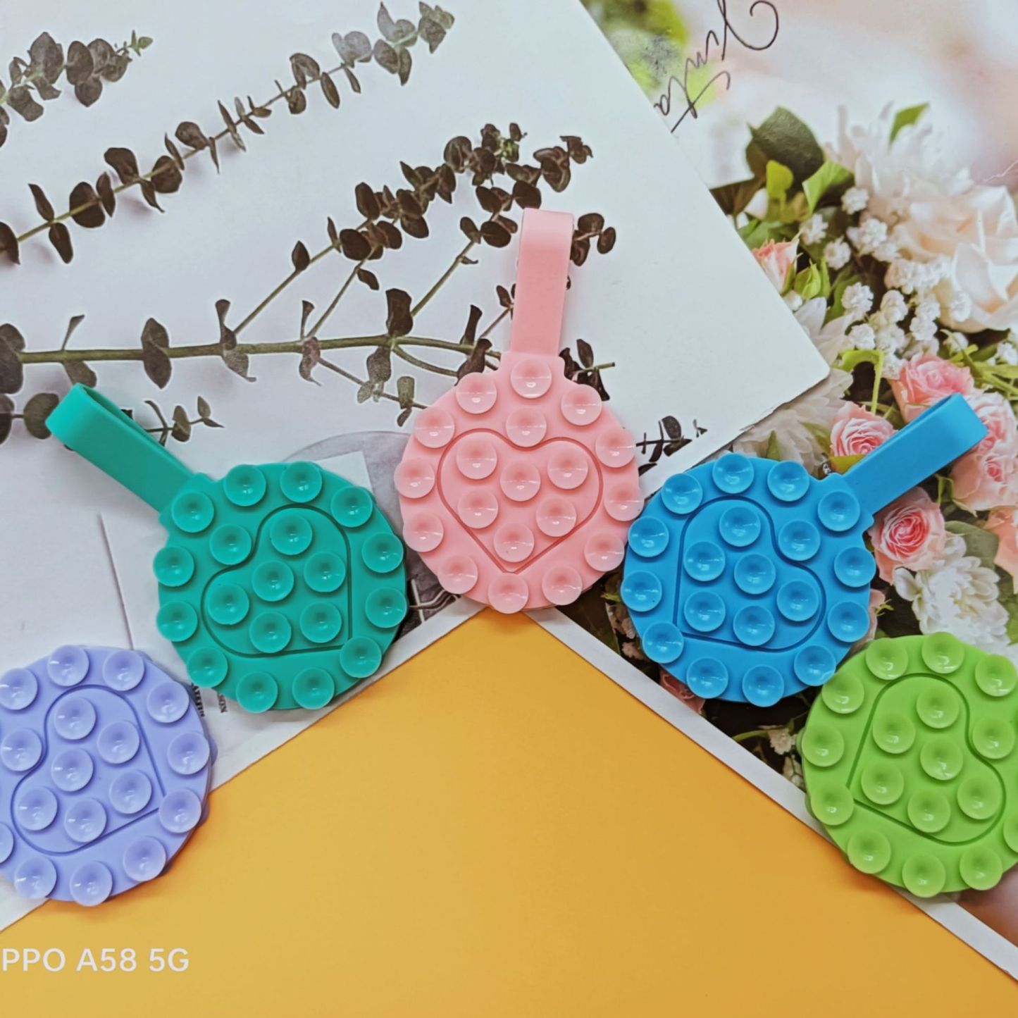 Heart Shaped Silicone Phone Holder