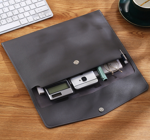 Double Magnetic Snap Business Document Bag