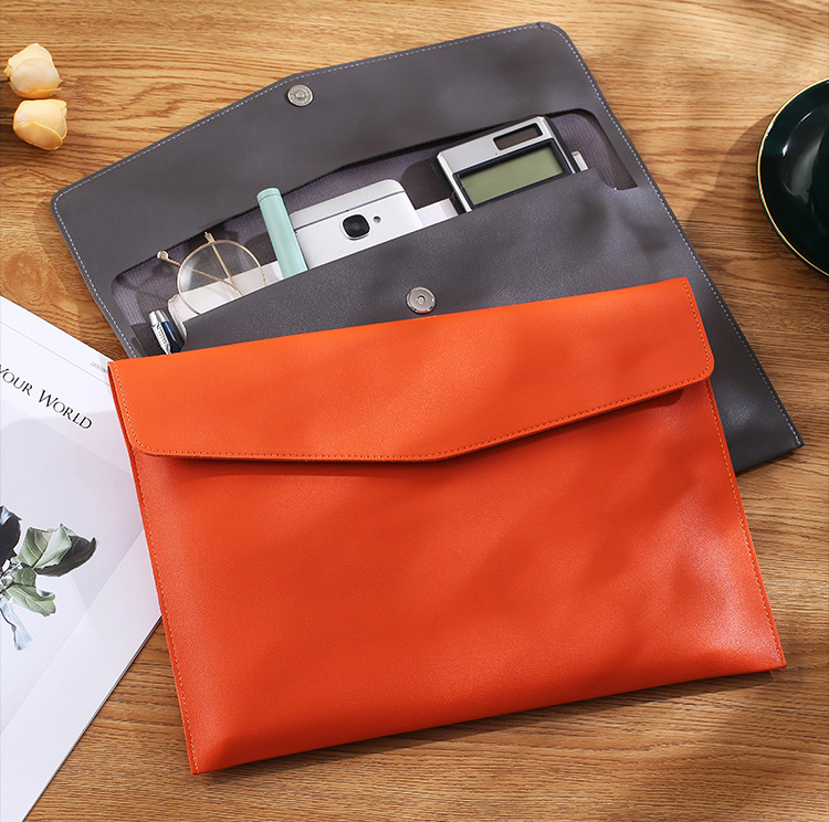 Double Magnetic Snap Business Document Bag