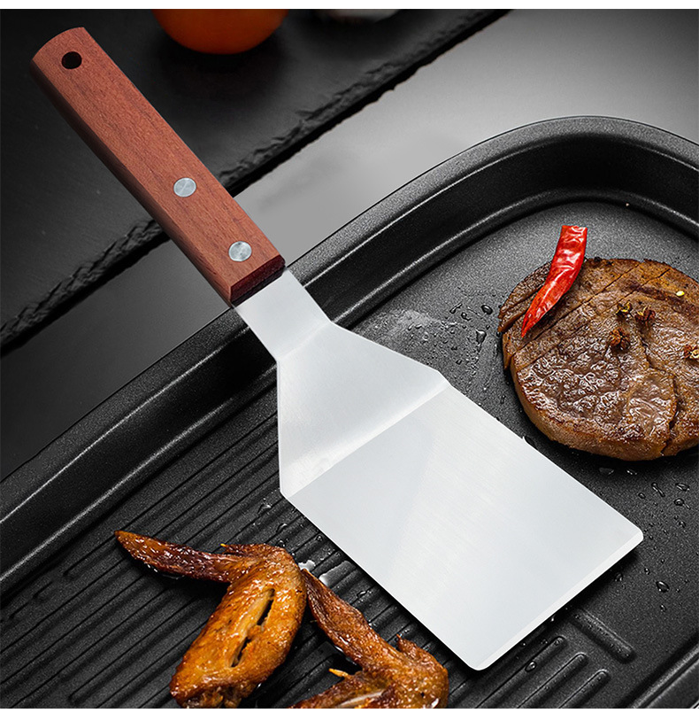 Stainless Steel Spatula with Wooden Handle