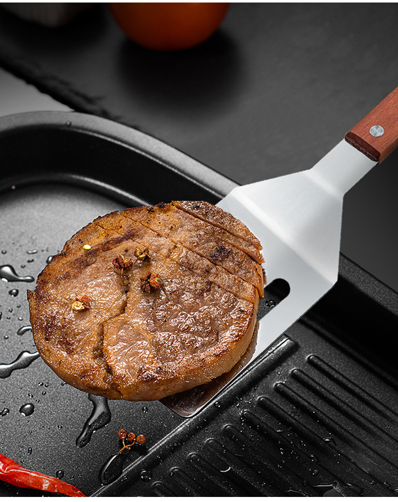 Stainless Steel Spatula with Wooden Handle
