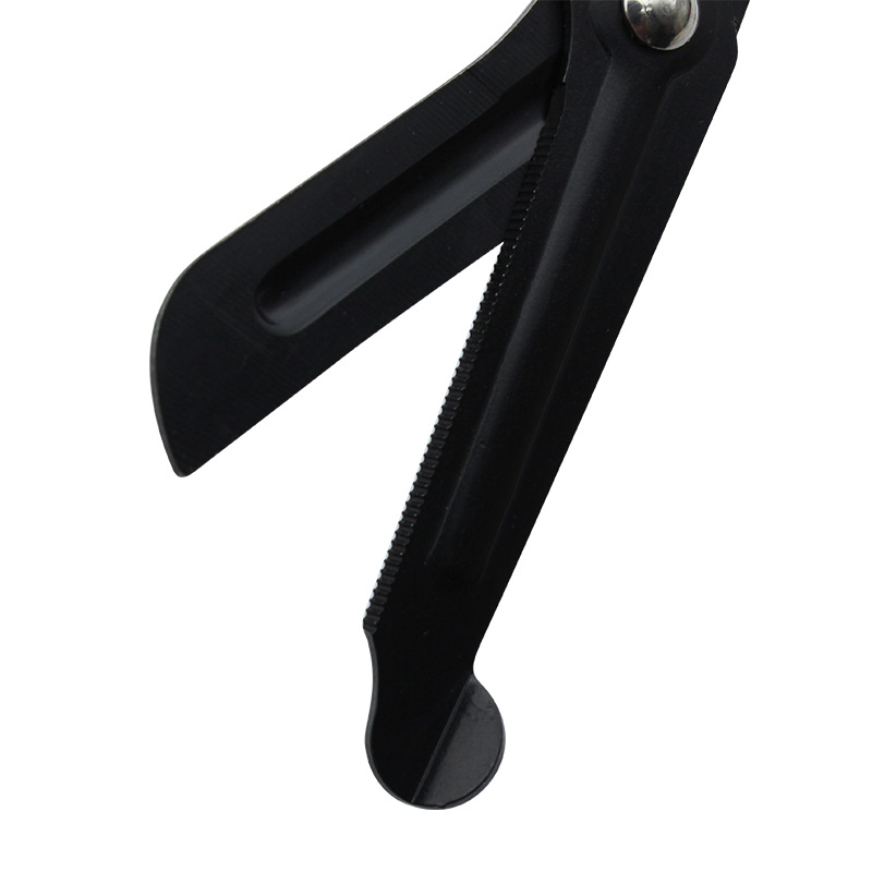 Stainless Steel Black Oxide Curved Bandage Scissors