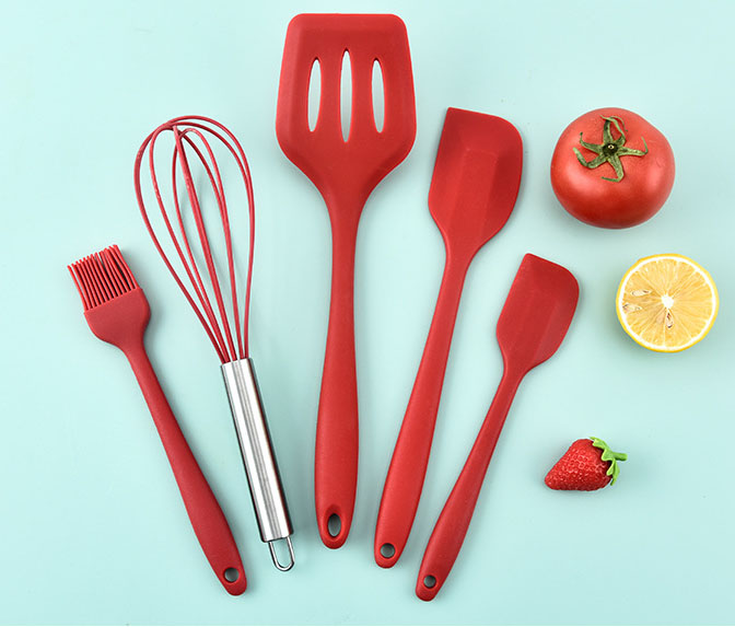 5 Piece Silicone Kitchen Utensil Set