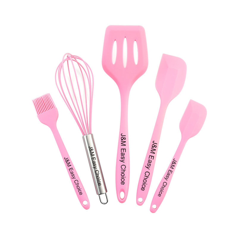 5 Piece Silicone Kitchen Utensil Set