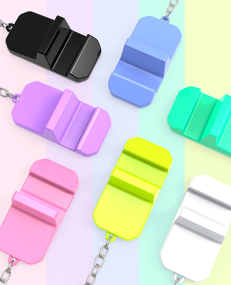 Silicone Keychain Phone Stand
