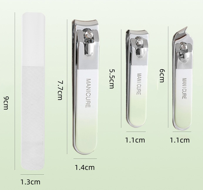 4 Piece Nail Clipper Set