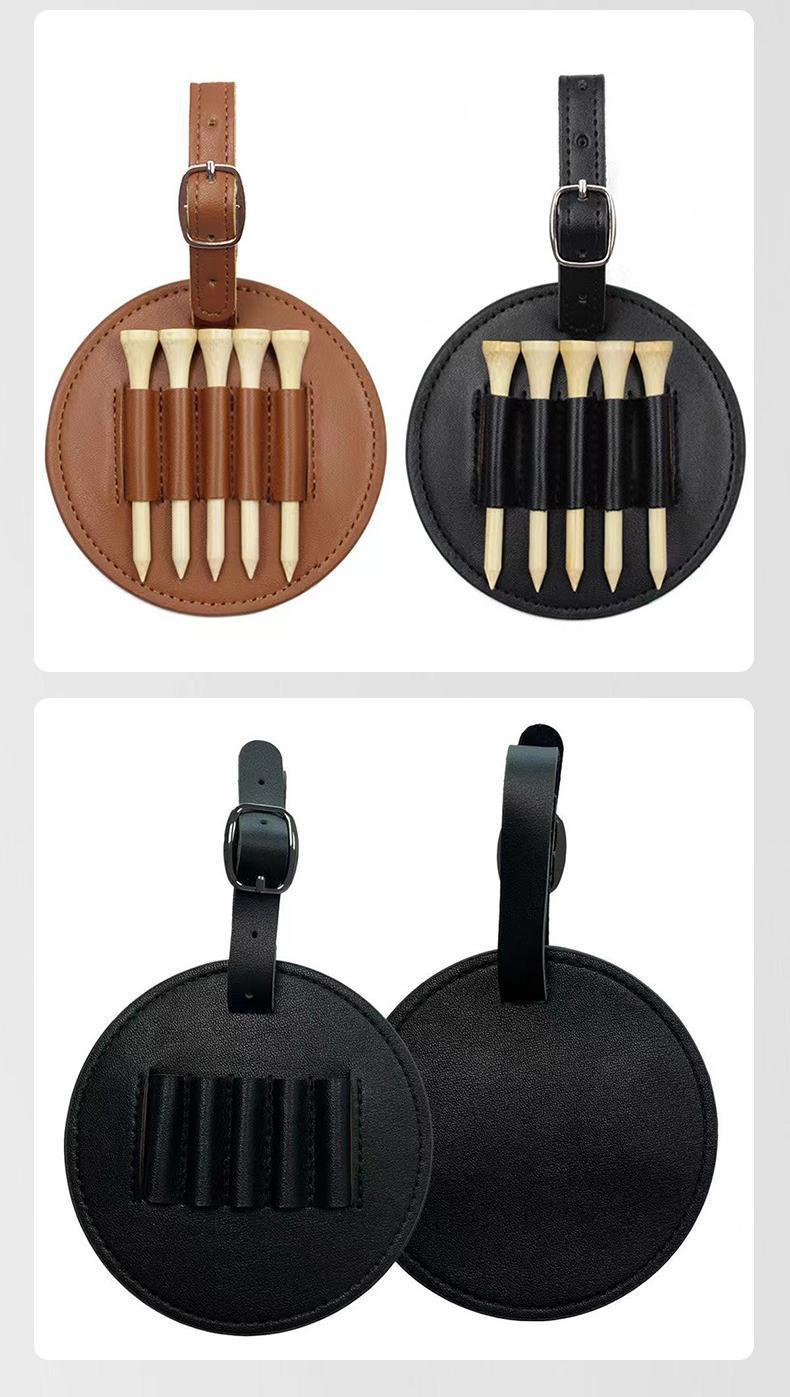 Leather Golf Tee Holder