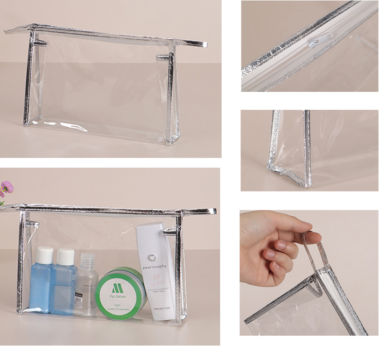 Transparent PVC Zipper Tote Bag