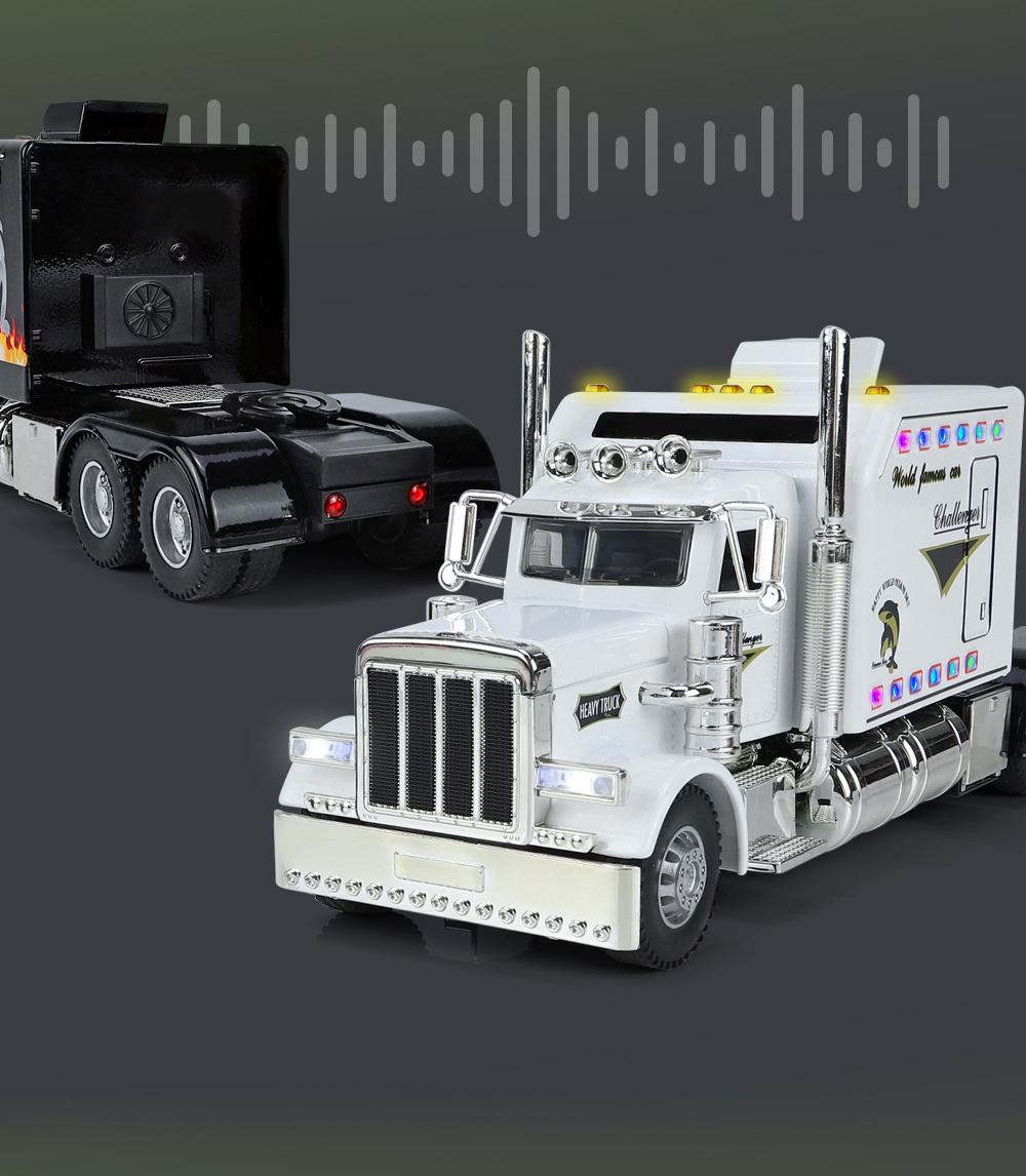 1:24 Scale American Heavy Truck Trailer Head Alloy Model