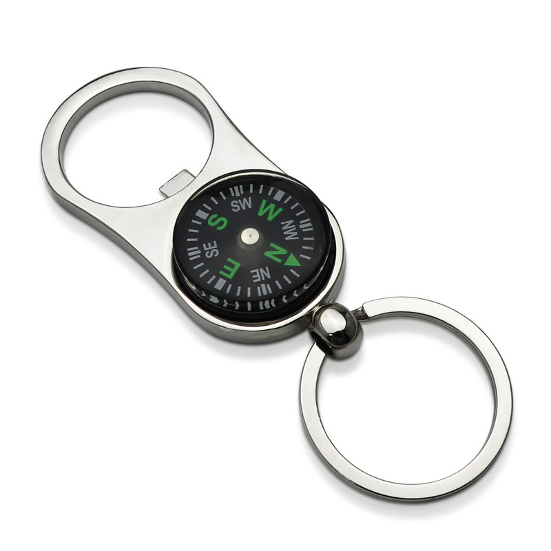 Compass Bottle Opener Keychain