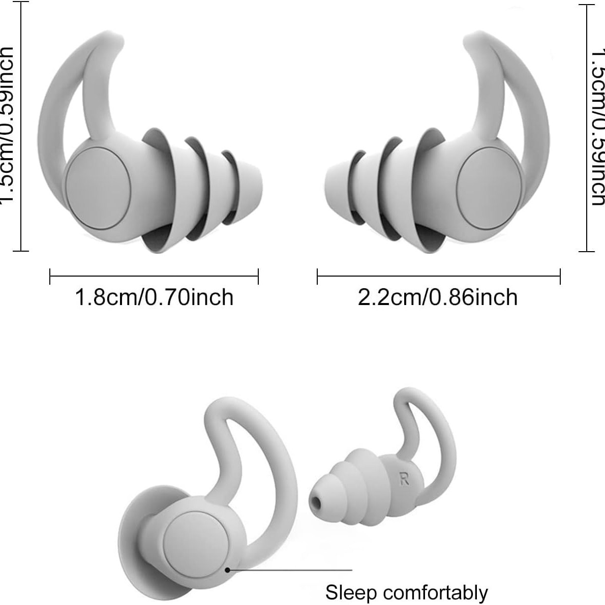 Shark Fin Silicone Earplugs