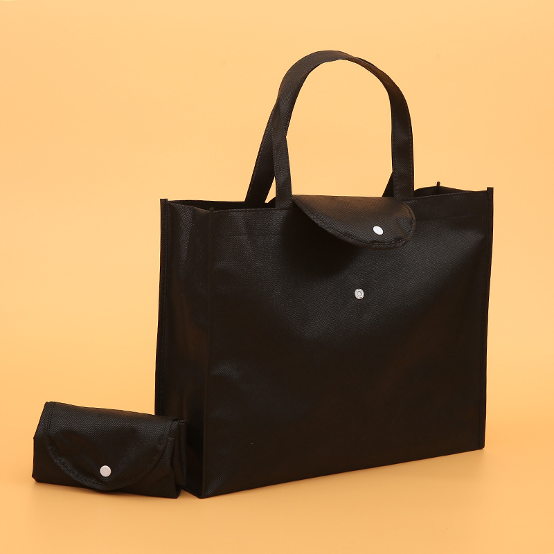 Button Non-Woven Tote Bag