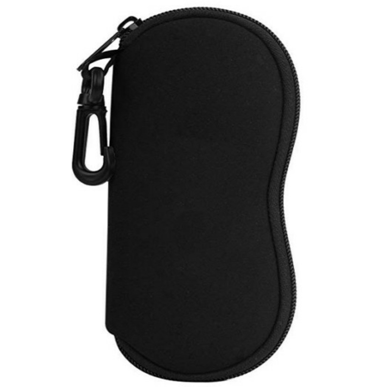 Neoprene Zipper Eyeglass Case With Belt Clip