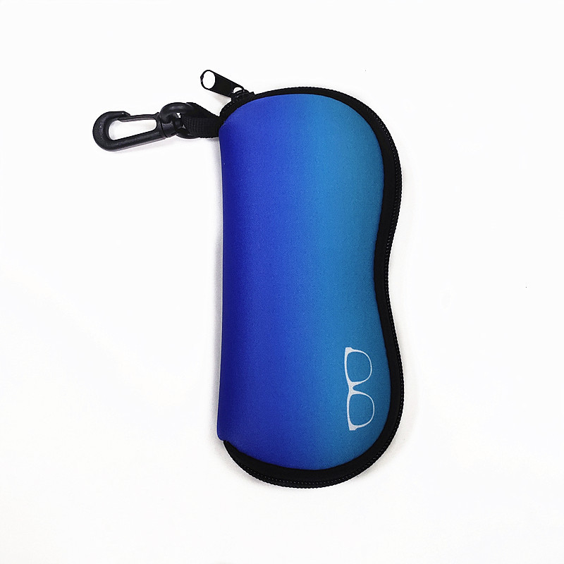 Neoprene Zipper Eyeglass Case With Belt Clip