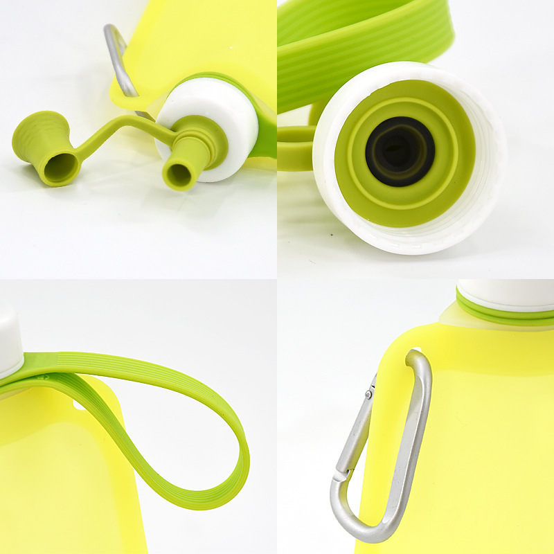 19 Oz. Silicone Foldable Water Bottle