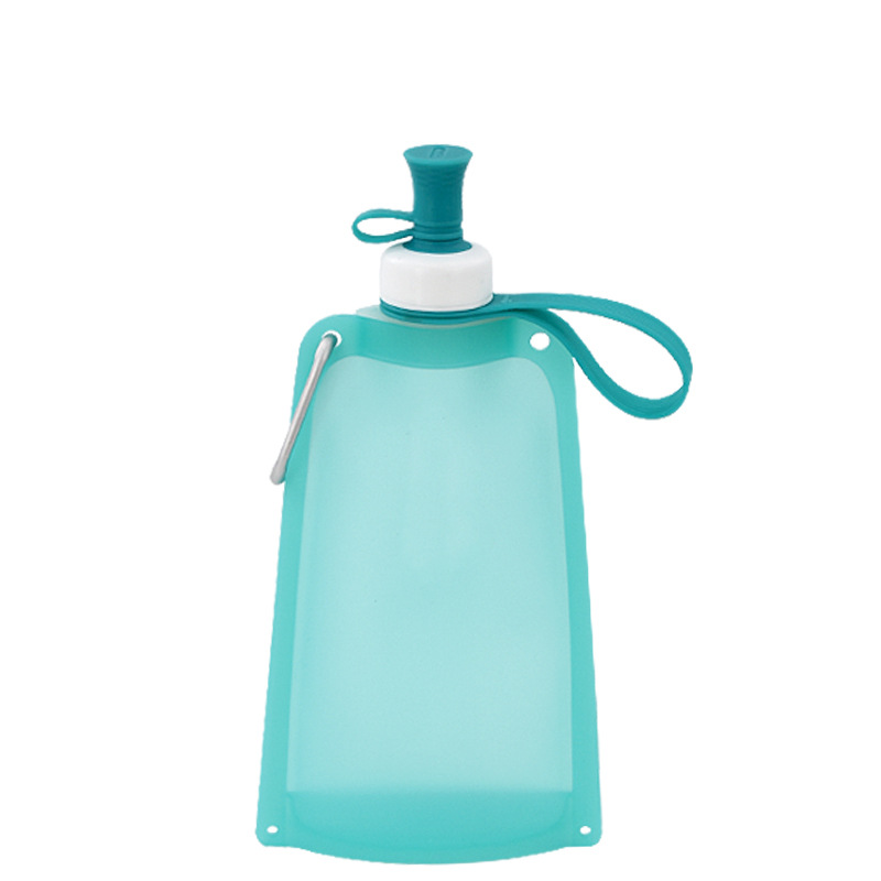19 Oz. Silicone Foldable Water Bottle