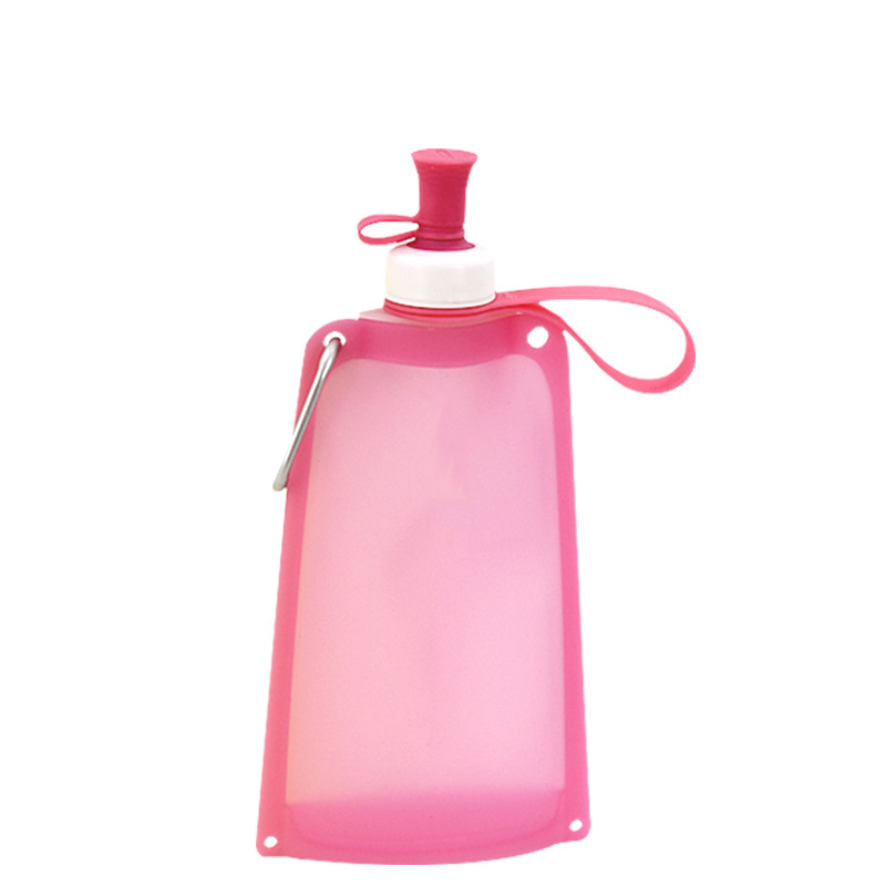 19 Oz. Silicone Foldable Water Bottle