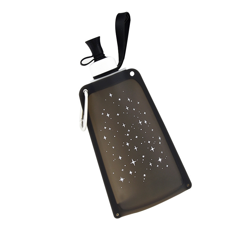 19 Oz. Silicone Foldable Water Bottle