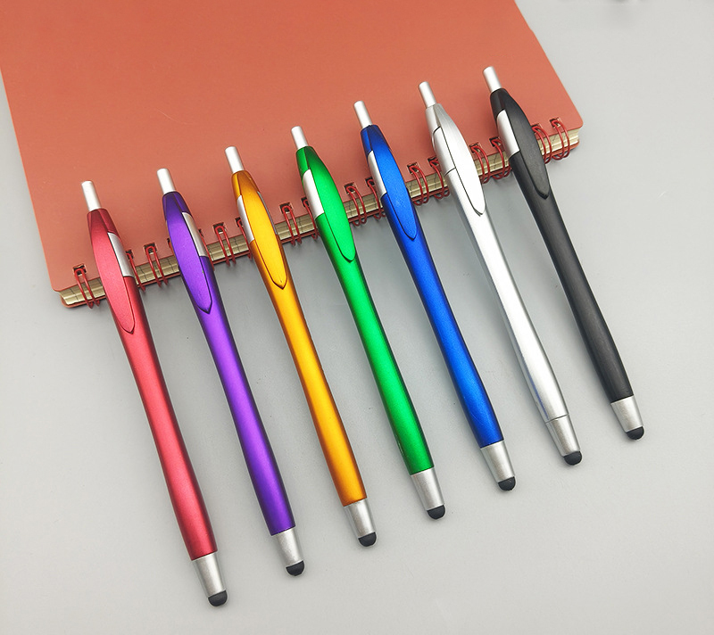 Plastic Click Stylus Ballpoint Pen