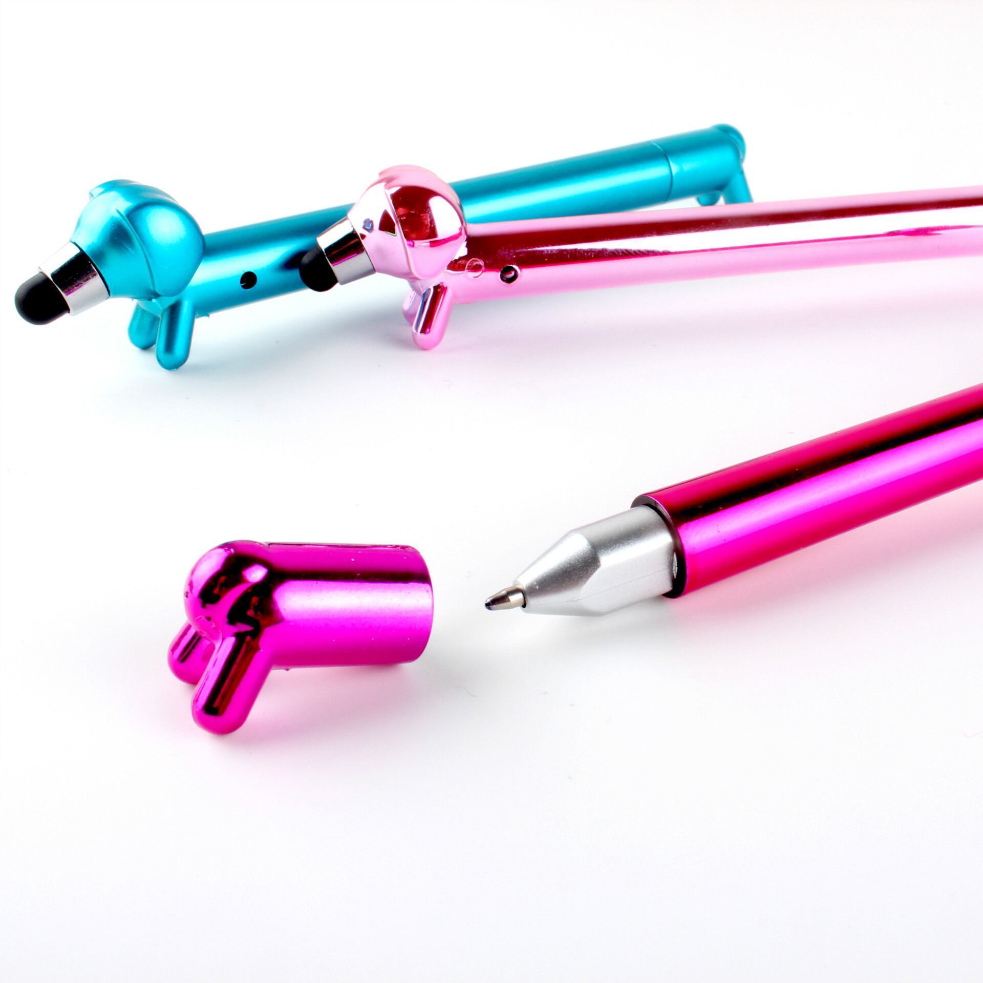 Puppy Plastic Stylus Ballpoint Pen