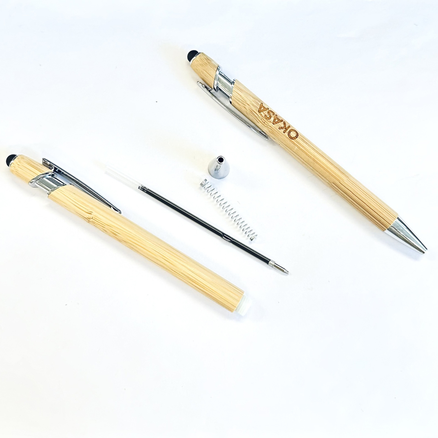 Bamboo Click Pen With Stylus