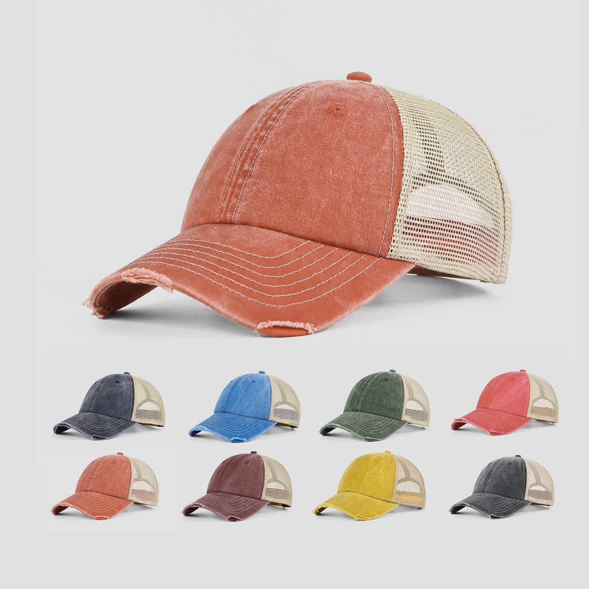 6 Panel Mesh Trucker Cap