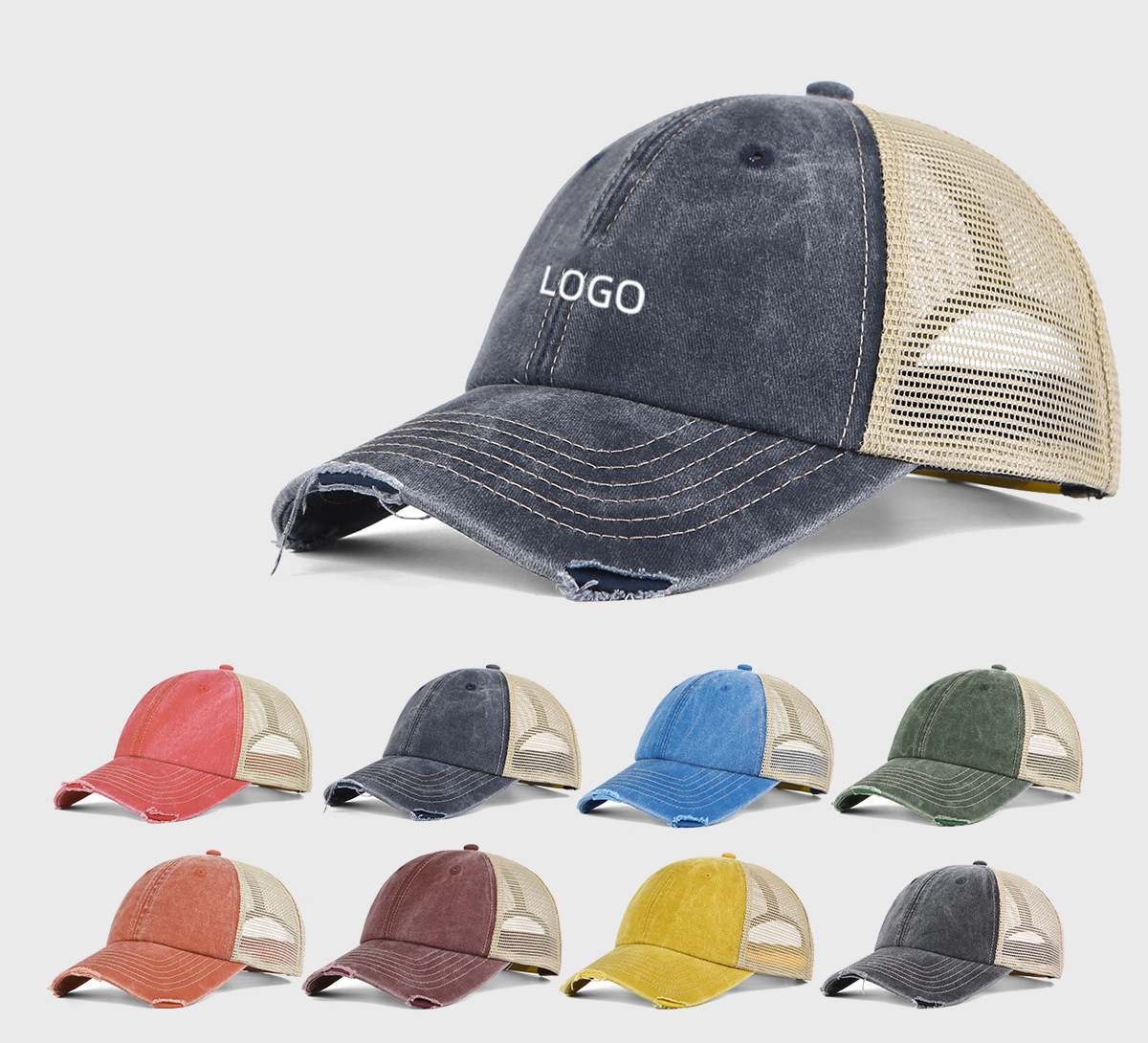 6 Panel Mesh Trucker Cap