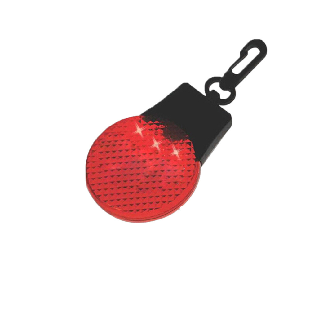LED Round Reflective Warning Light Keychain
