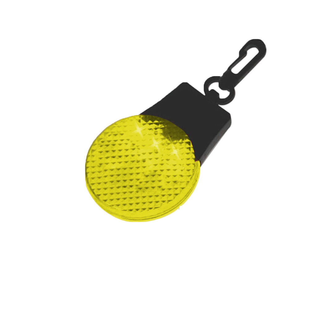 LED Round Reflective Warning Light Keychain