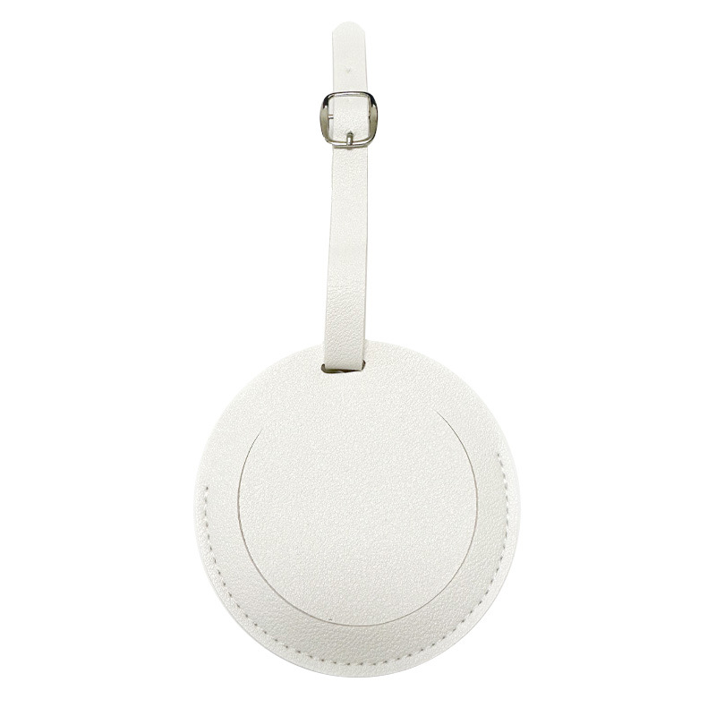 Leather Round Luggage Tag