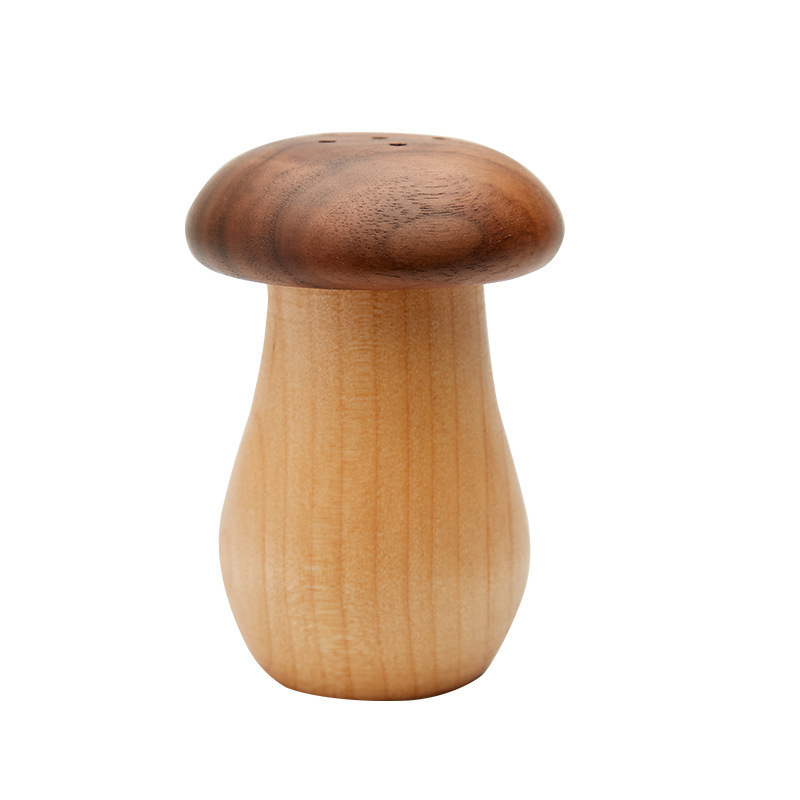 Wooden Mushroom Toothpick Holder