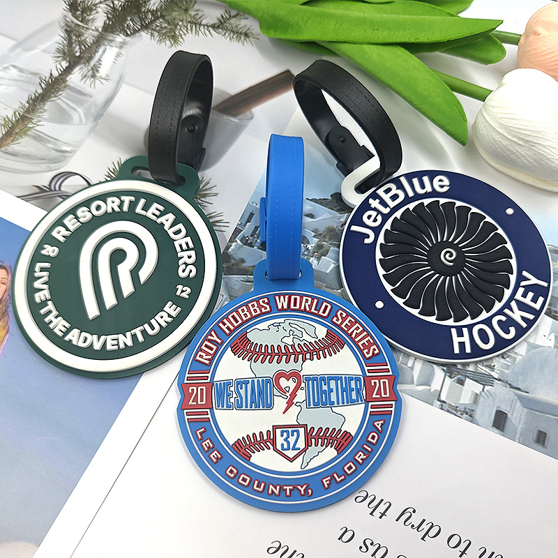 Round PVC Luggage Tag