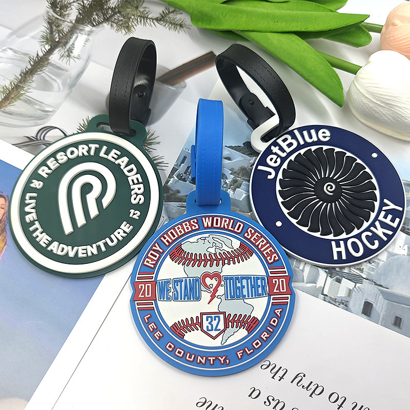 Round PVC Luggage Tag