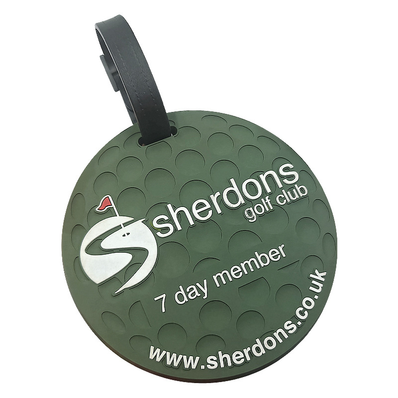 Round PVC Luggage Tag