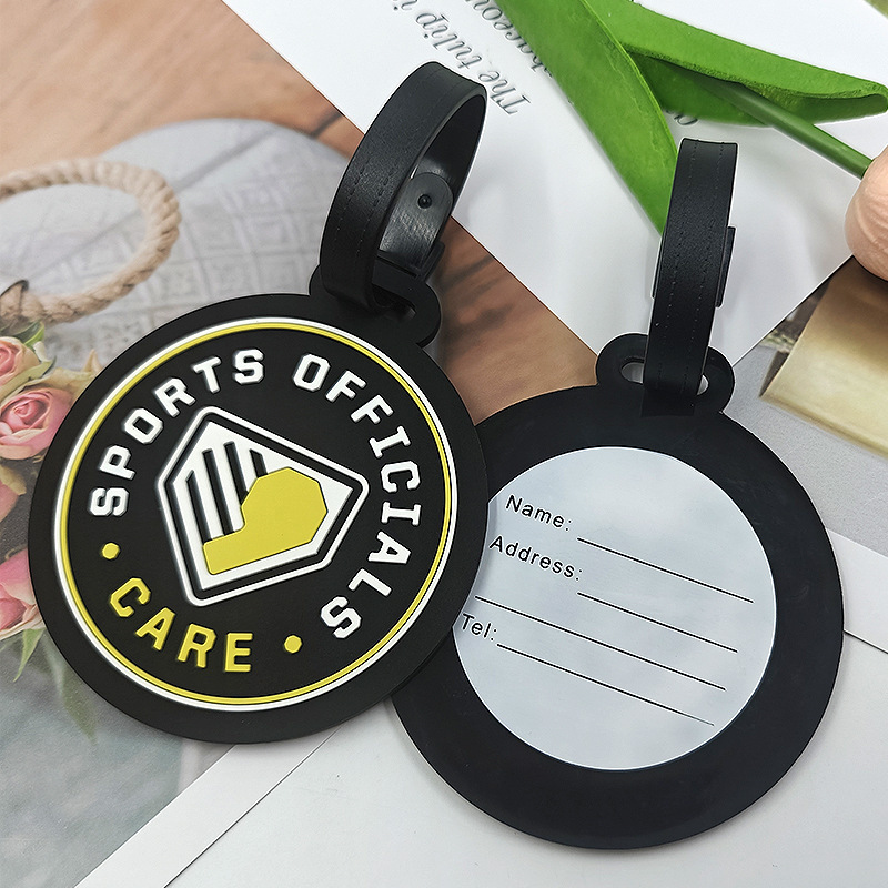 Round PVC Luggage Tag