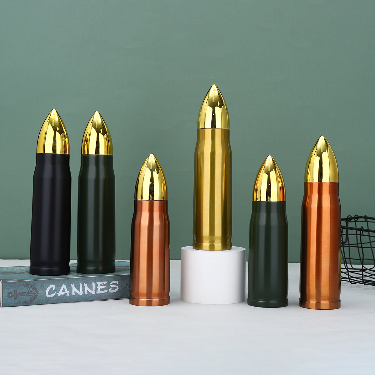 12 OZ Bullet Shaped Insulated Tumbler