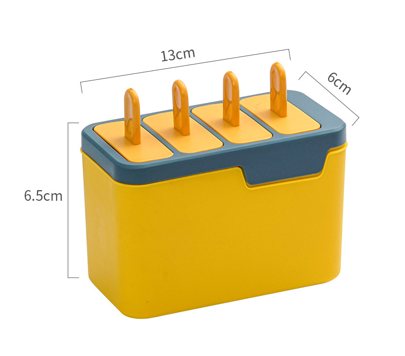 4 Compartments Ice Pop Mold