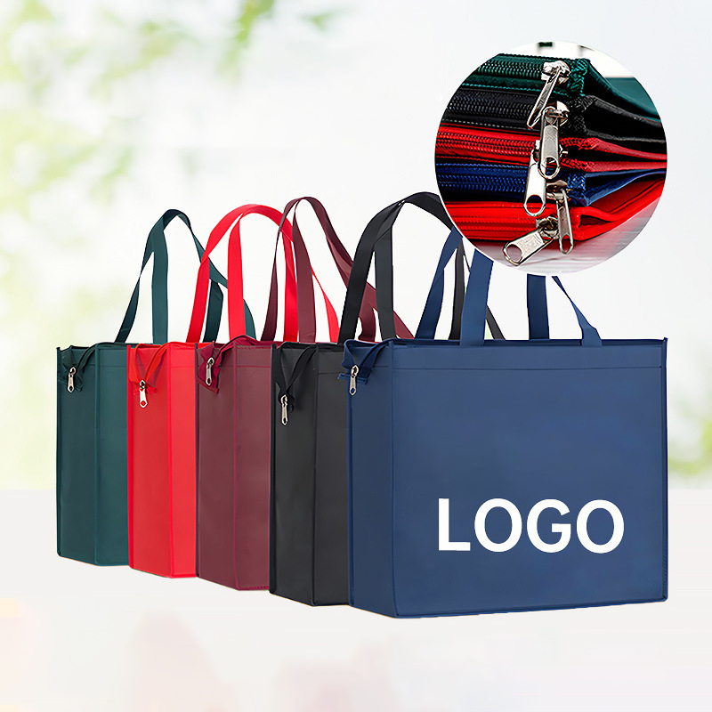 Non-Woven Zipper Tote Bag