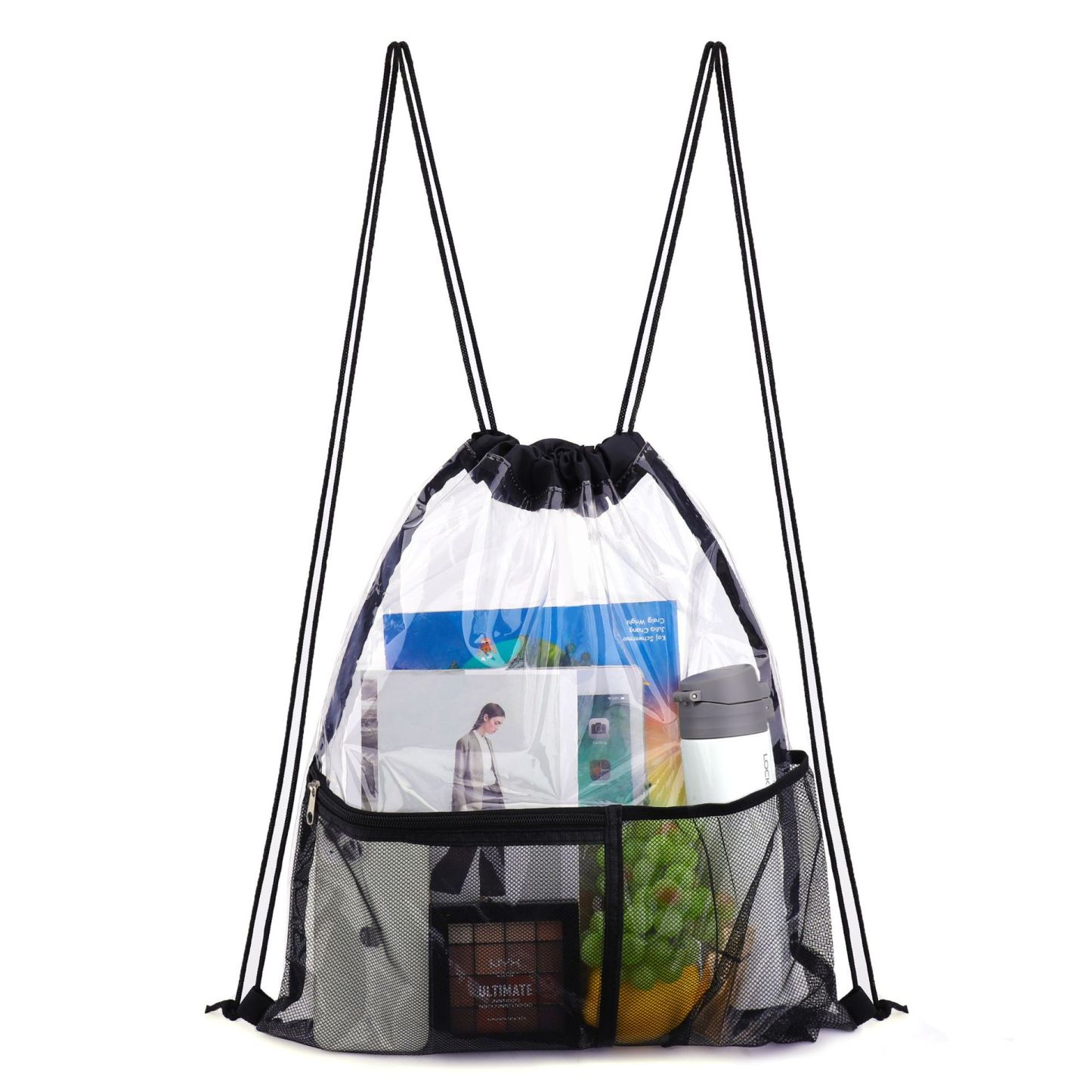 Waterproof Transparent Drawstring Bag