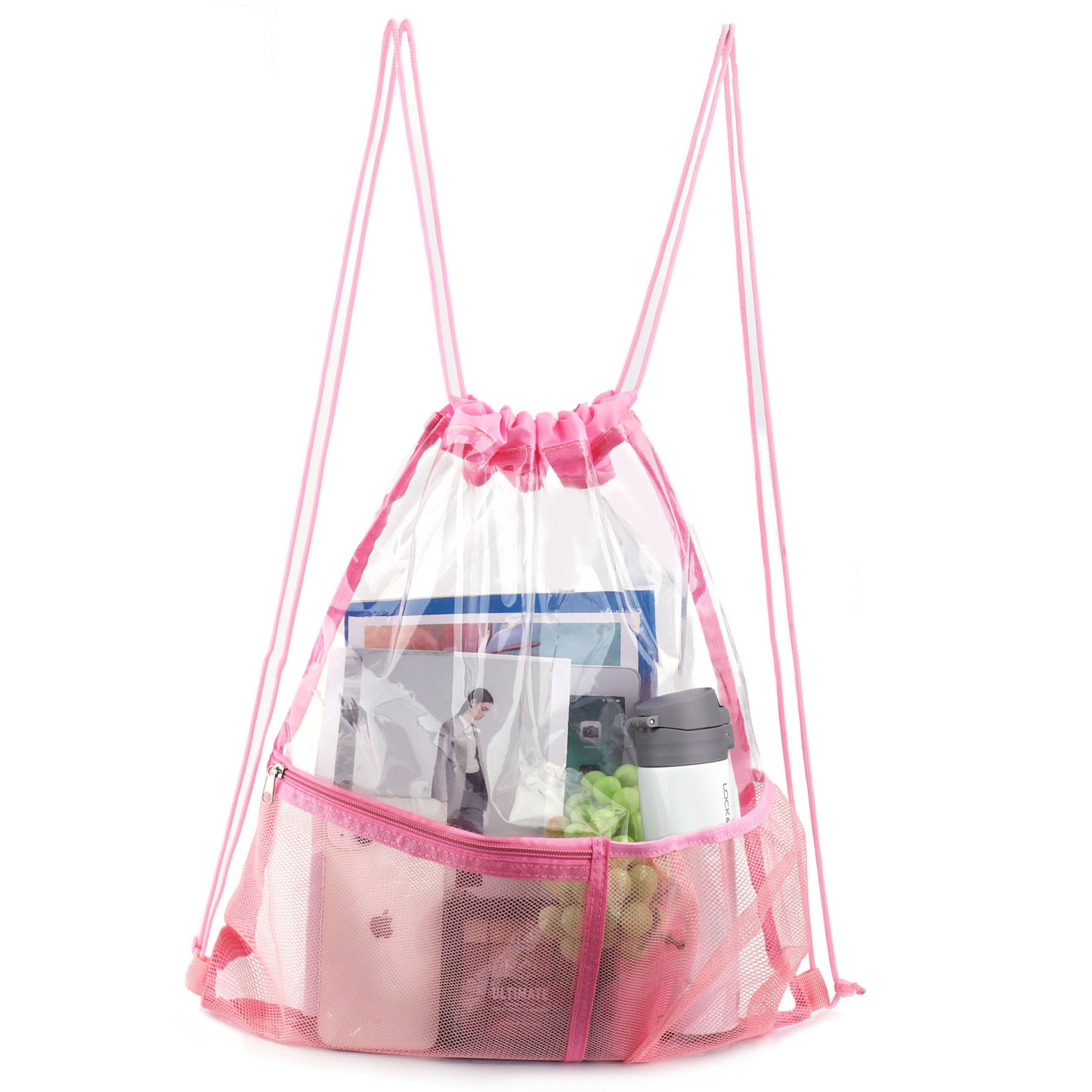 Waterproof Transparent Drawstring Bag